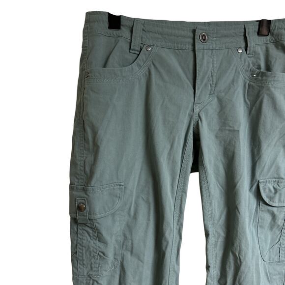 Kuhl Splash Roll Up Cargo Pants Women’s Size 6 Reg Outdoor Hiking Teal Blue - Picture 2 of 12
